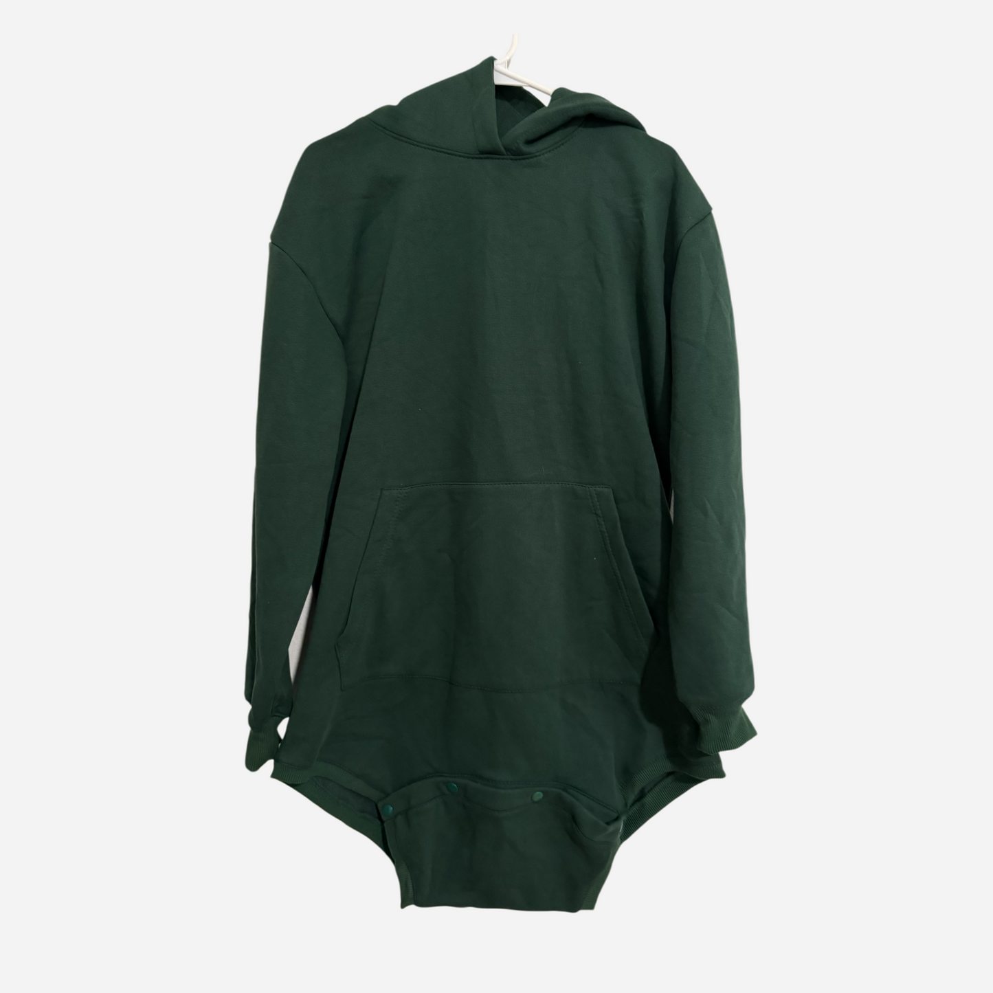 **Imperfect** Green Cotton Fleece - Warmth Wrangler Onesie