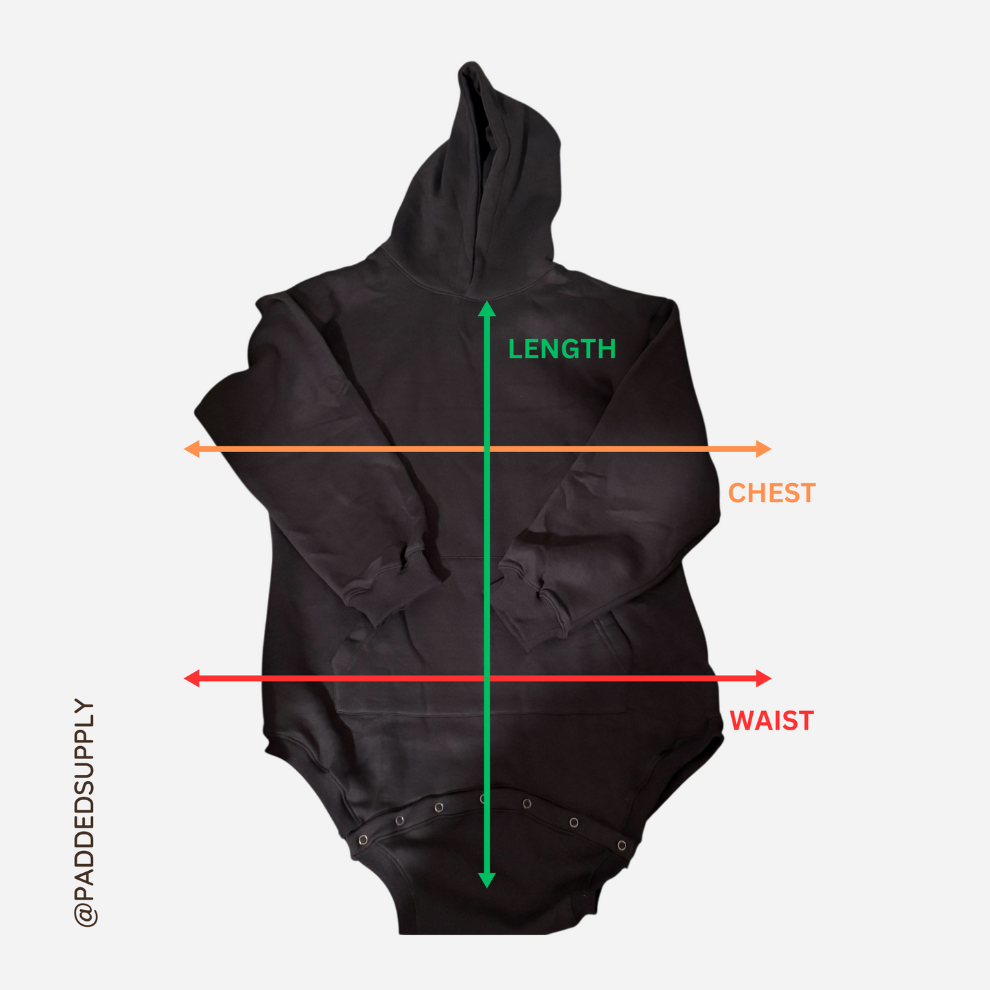 Charcoal Cotton Fleece - Warmth Wrangler Onesie