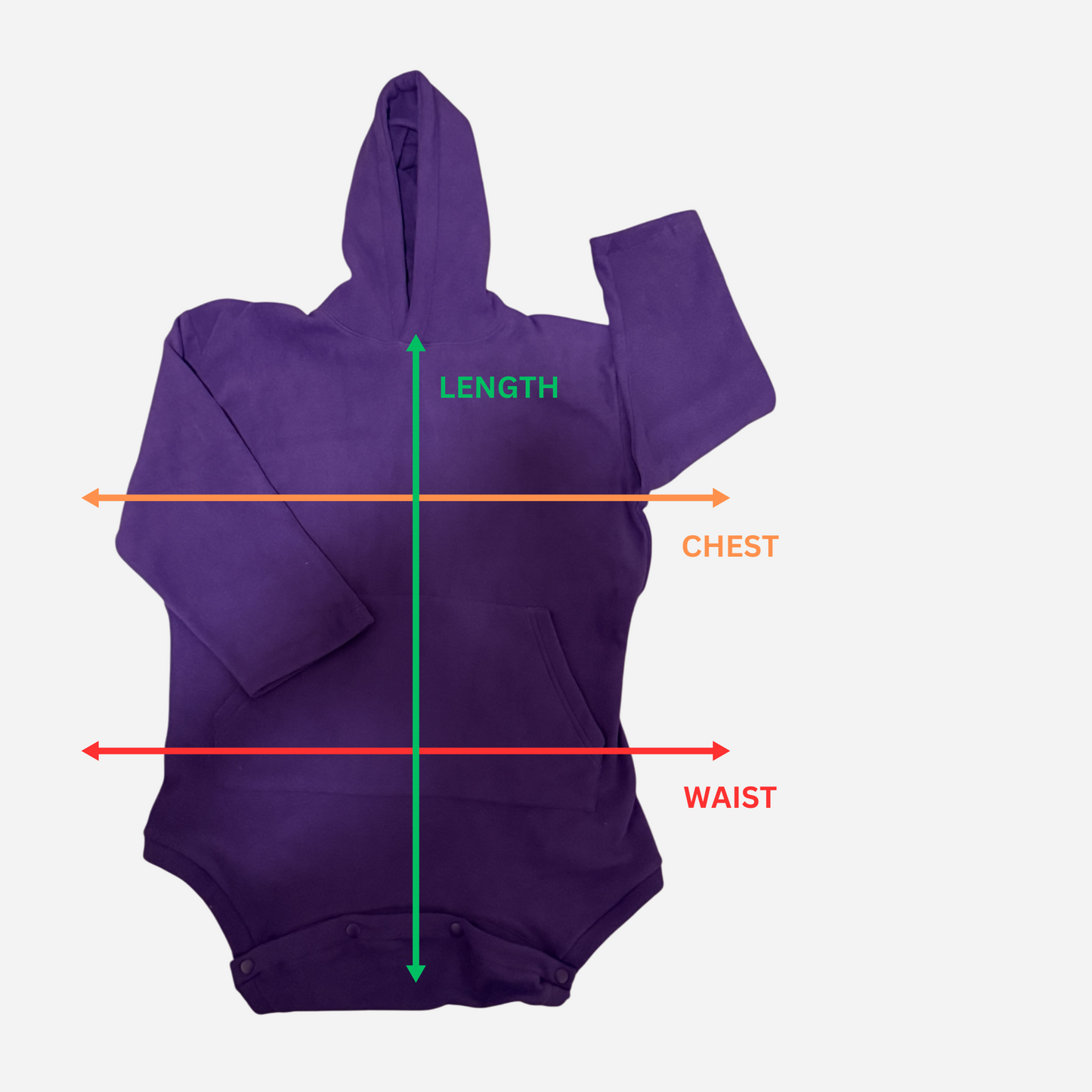 **Imperfect** Purple Polar Fleece - Warmth Wrangler Onesie